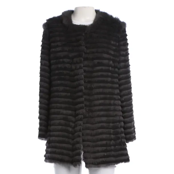 Mid-Season Jacket, in Dark Gray, Fur, Steffen Schraut