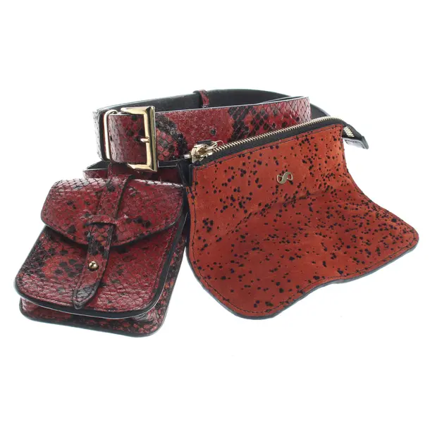 Belt, in Red, Leather, Dorothee Schumacher