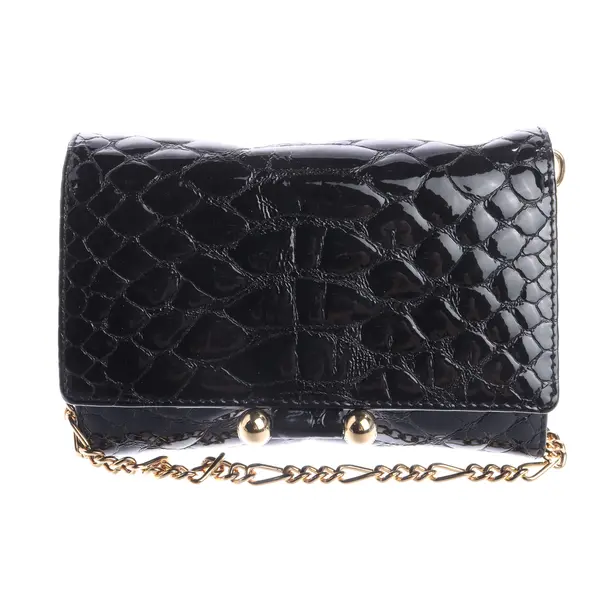 Wallet on Chain, in Schwarz, Leder, MCM