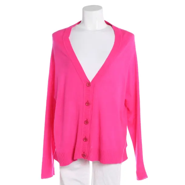 Strickjacke, in Neon Pink, Baumwolle, Marc Cain