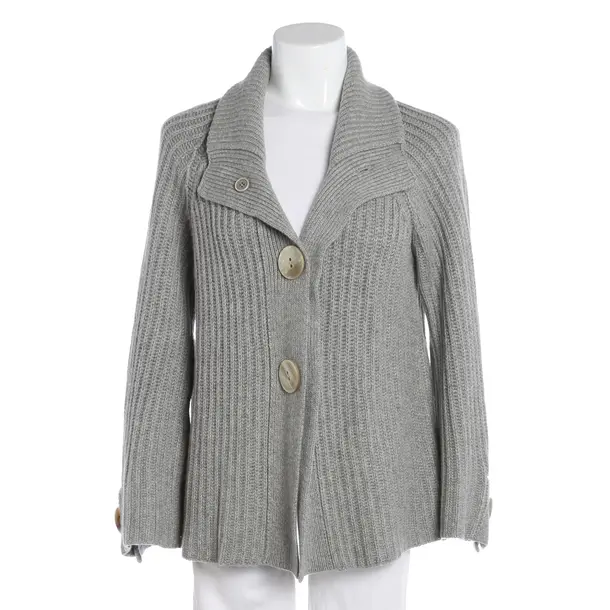 Cardigan, in Light Gray, Cashmere, Brunello Cucinelli