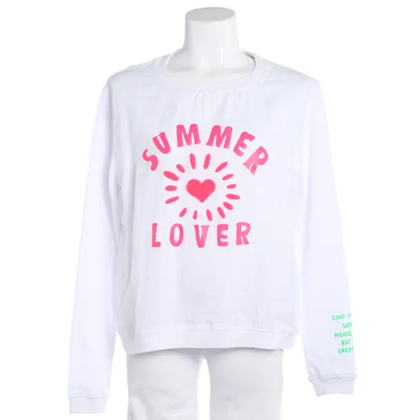 Sweatshirt, in White, Cotton, Grace