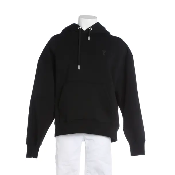 Felpa con cappuccio, in Nero, Cotone, Ami Paris