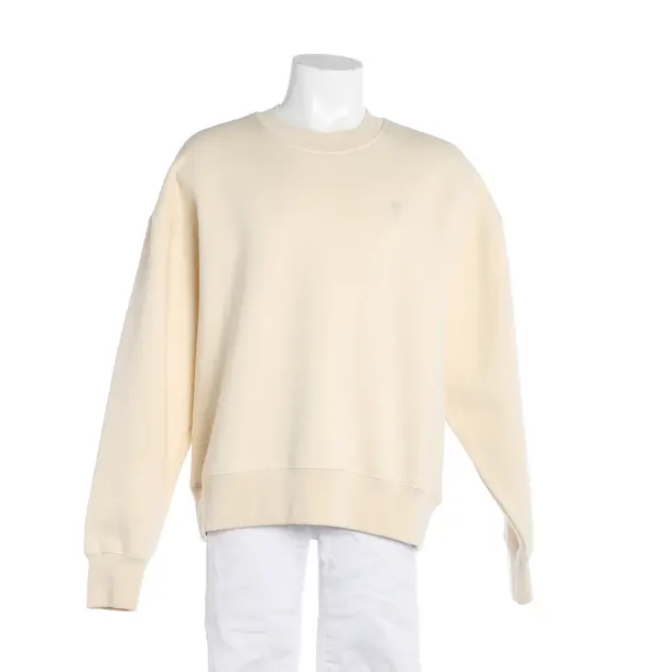 Felpa, in Crema, Cotone, Ami Paris