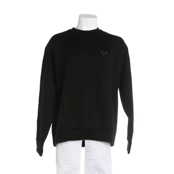 Sweatshirt, in Schwarz, Baumwolle, Prada