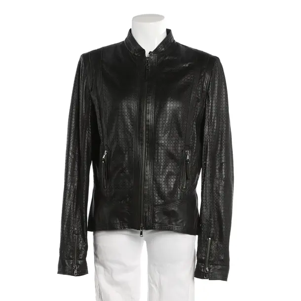 Lederjacke, in Schwarz, Leder, Schyia