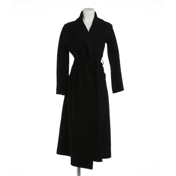 Übergangsmantel, in Schwarz, Wolle, Harris Wharf London