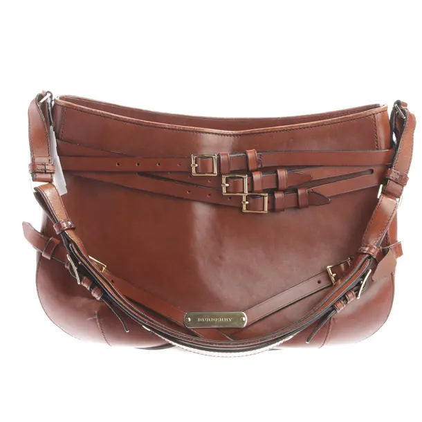 Shoulder Bag, in Brown, Leather, Burberry