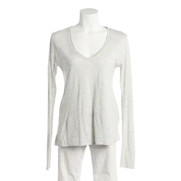 Longsleeve, in Hellgrau, Baumwolle, American Vintage