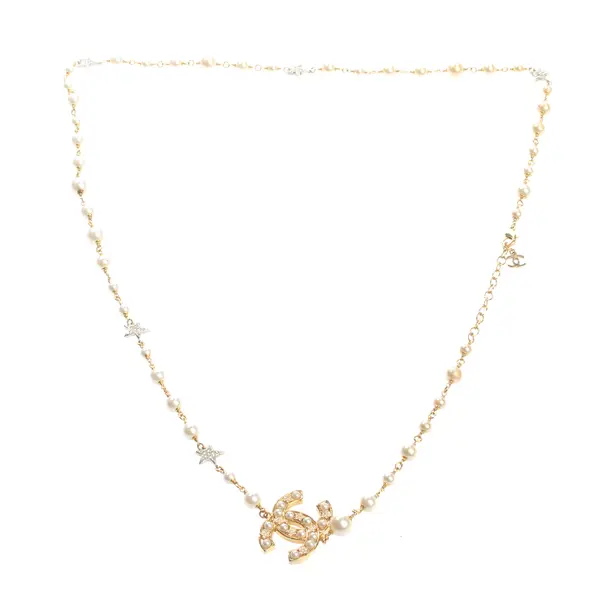 Halskette, in Gold, Metall (metallisch, metallisiert), Chanel