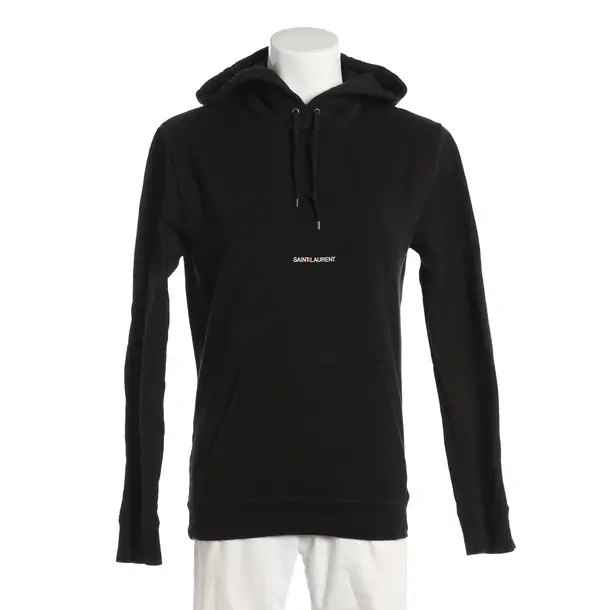 Hoodie, in Schwarz, Baumwolle, Saint Laurent
