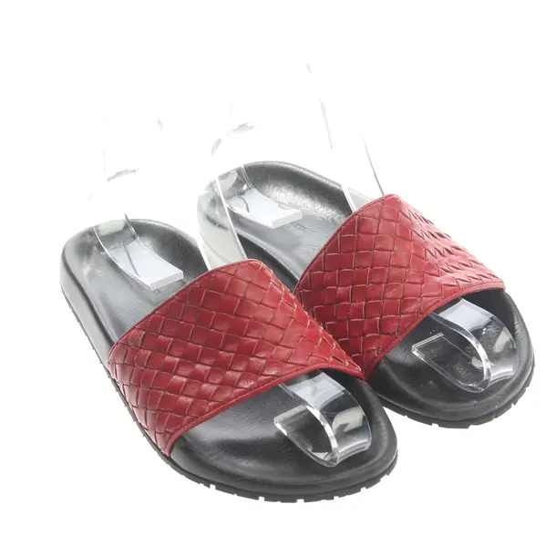 Sandals, in Red, Bottega Veneta