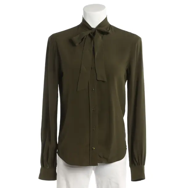 Bluse, in Grün, Polyester, Saint Laurent