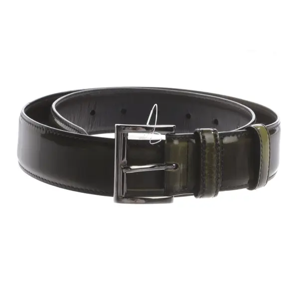 Cinture, in Verde, Pelle, Prada