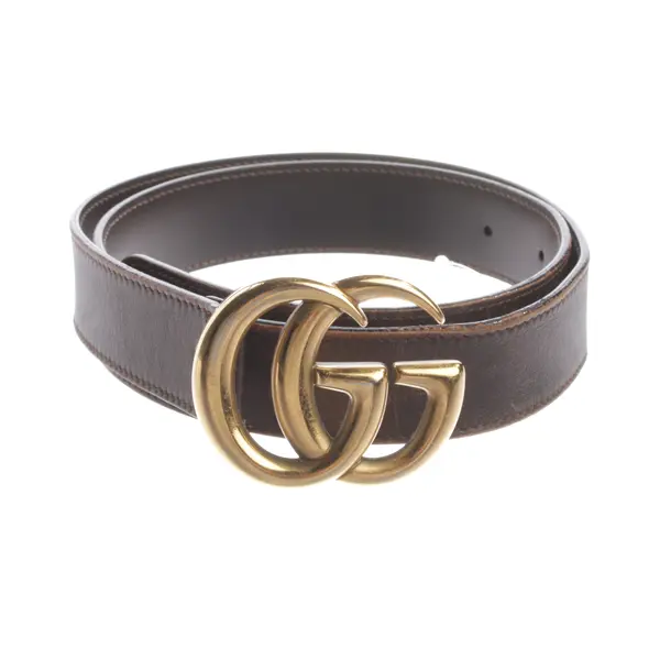 Belt, in Dark Brown, Leather, Gucci