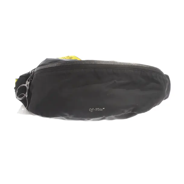 Bum Bag, in Black, Polyester, Off-White