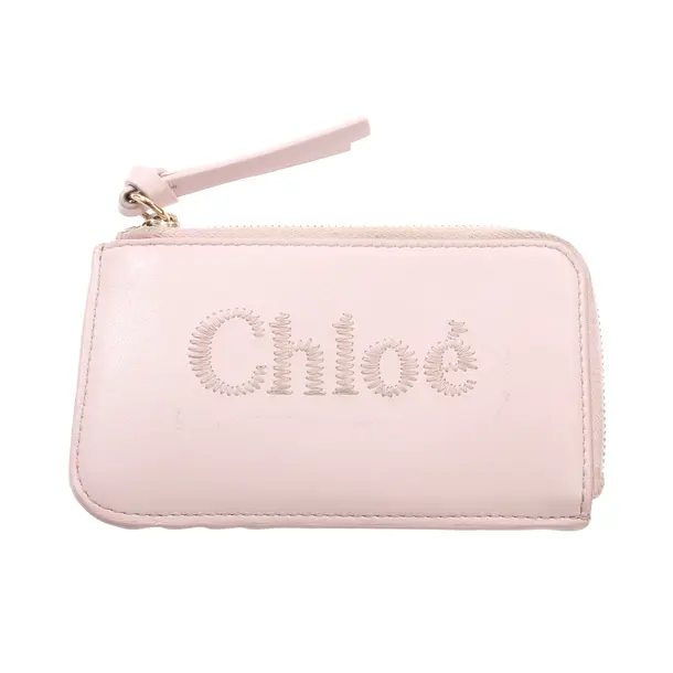 Geldbörse, in Hellrosa, Leder, Chloé