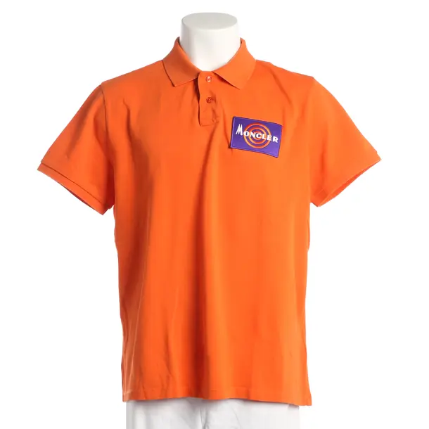 Polo, in Arancione scuro, Cotone, Moncler