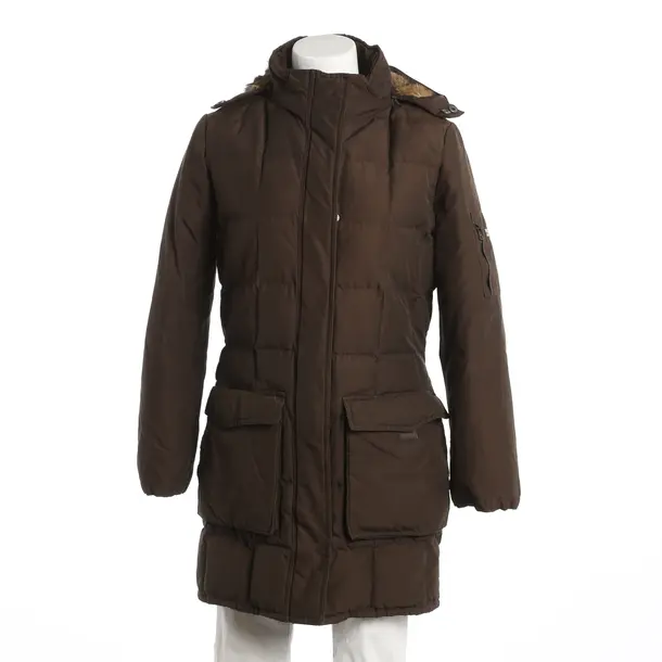 Winterjacke, in Dunkelbraun, Baumwolle, Woolrich