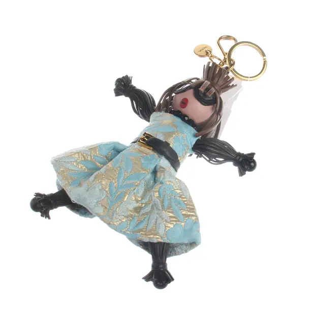 Keyring, in Multicolored, Polyamide, Prada