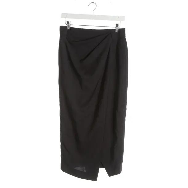 Skirt, in Dark Gray, Wool, Windsor
