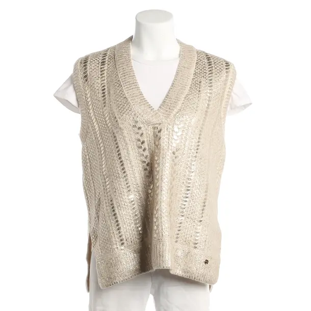 Sweater Vest, in Beige, Wool, Marc Cain