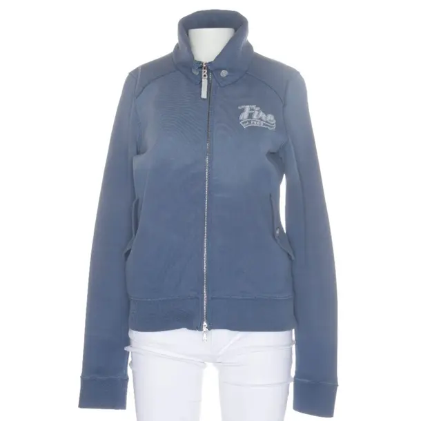 Zip-up Hoodie, in Blue, Cotton, Bogner Fire and Ice