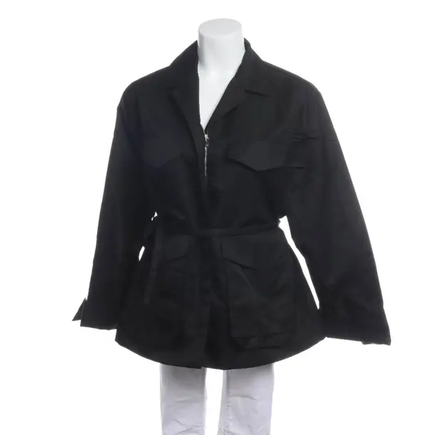 Mid-Season Jacket in Black, Polyamide, Totême
