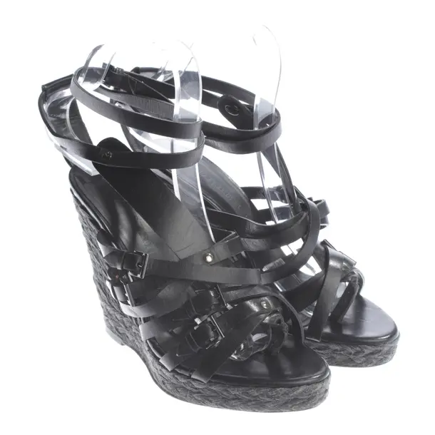 Heeled Sandals, in Black, Burberry