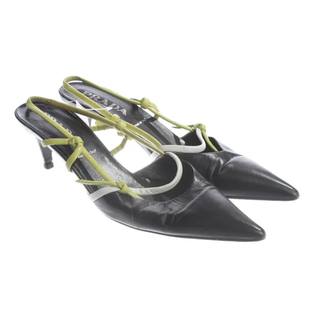 Slingbacks, in Grün, Prada