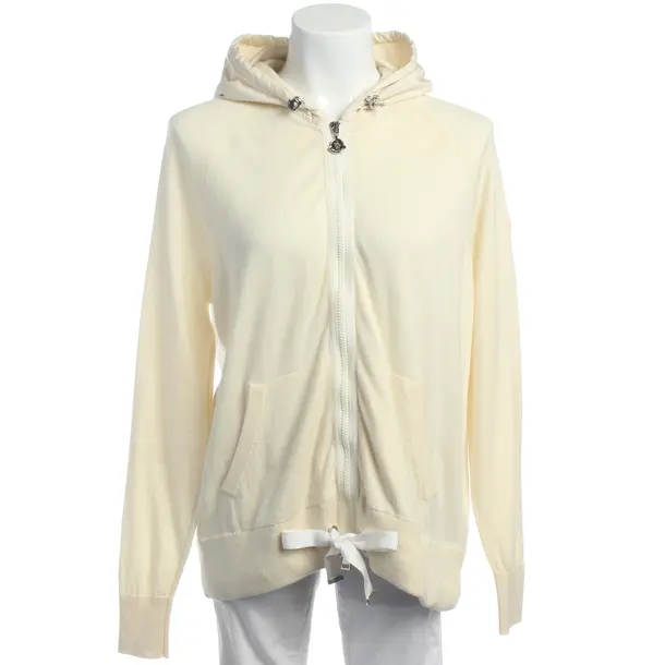 Sweatjacke in Weiß, Baumwolle, Moncler