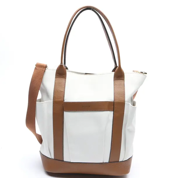 Shoulder Bag in White, Cotton, Hogan