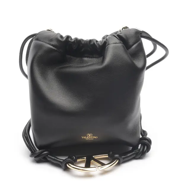 Schultertasche in Schwarz, Leder, Valentino