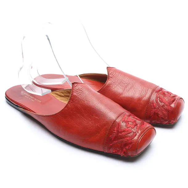 Mules in Red, , Dries van Noten