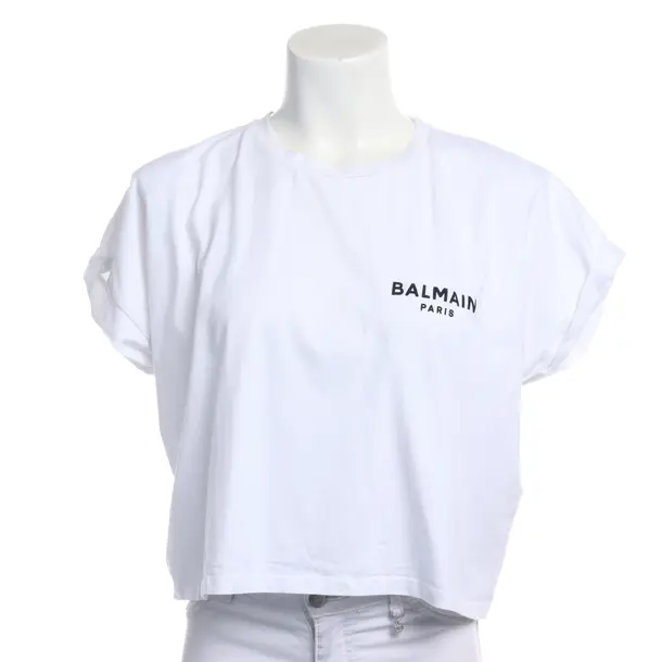 Shirt in Weiß, Baumwolle, Balmain