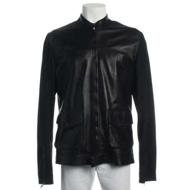 Leather Jacket in Black, Leather, Patrizia Pepe