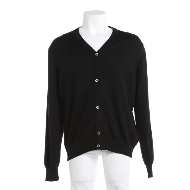 Cardigan, in Black, Wool, Hugo Boss Black Label