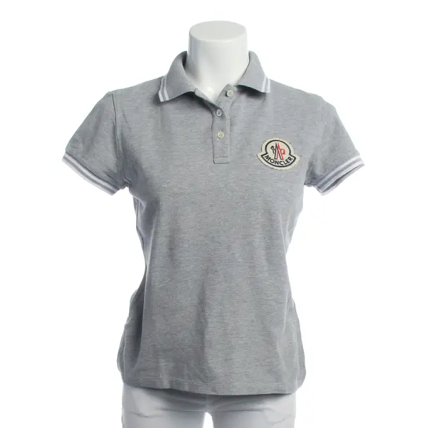 Polo Shirt in Gray, Cotton, Moncler