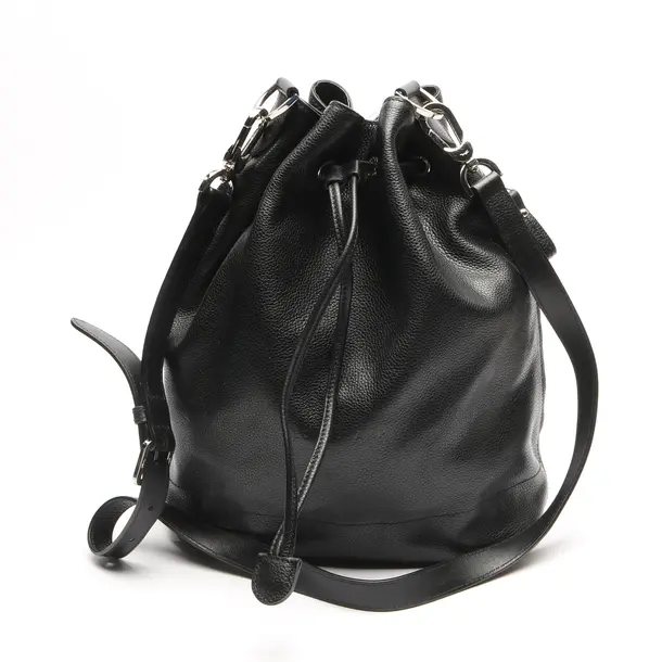 Shoulder Bag in Black, Leather, Longchamp
