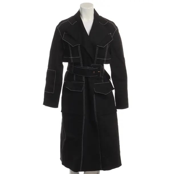 Übergangsmantel in Schwarz, Baumwolle, Proenza Schouler