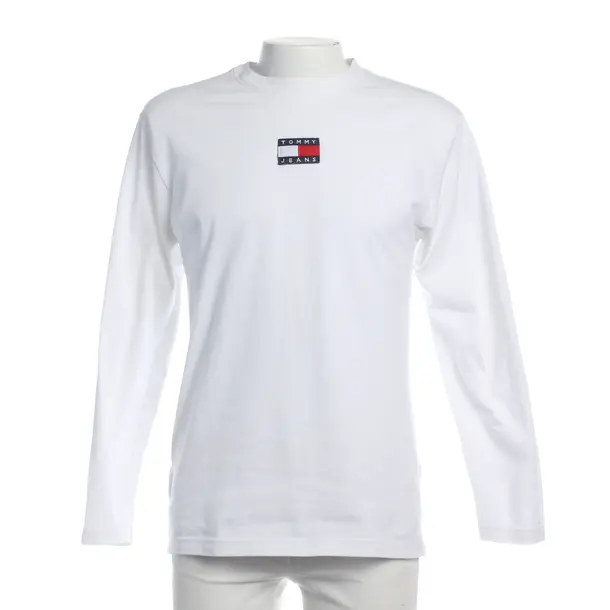 Long Sleeve Shirt in White, Cotton, Tommy Jeans