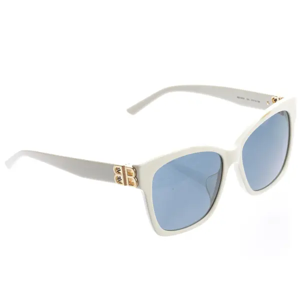 Sonnenbrille in Weiß, Kunststoff, Balenciaga