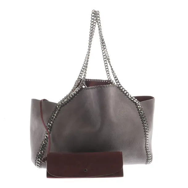 Reversible Shopper Bag in Gray, Polyamide, Stella McCartney