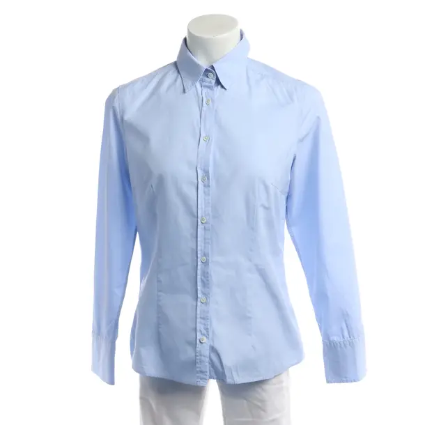 Bluse in Blau, Baumwolle, Van Laack