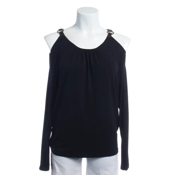 Long Sleeve Shirt in Black, Polyester, Michael Kors