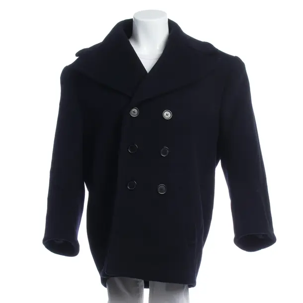 Winter Coat in Blue, Wool, Saint Laurent