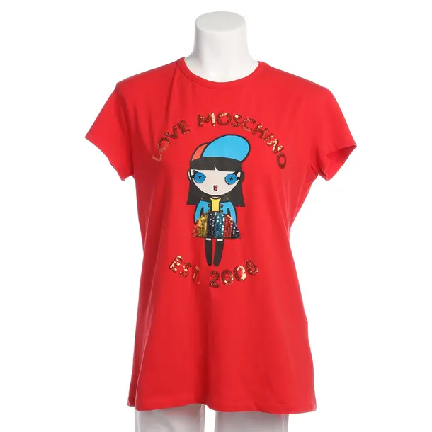 Shirt in Rot, Baumwolle, Love Moschino