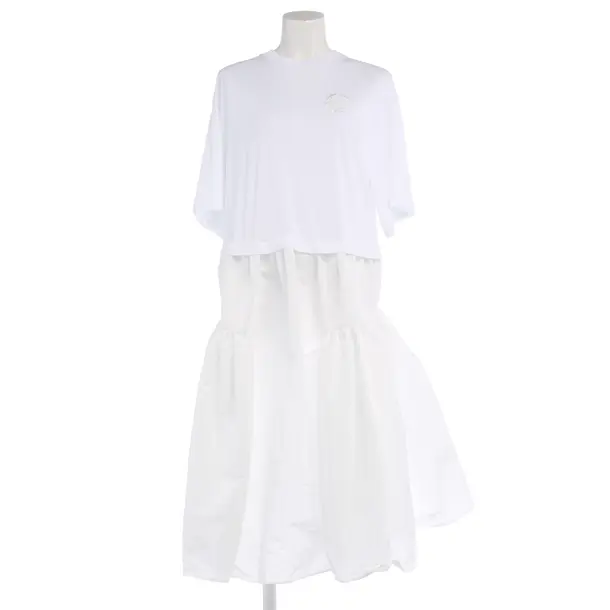 Kleid in Weiß, Baumwolle, Alexander McQueen
