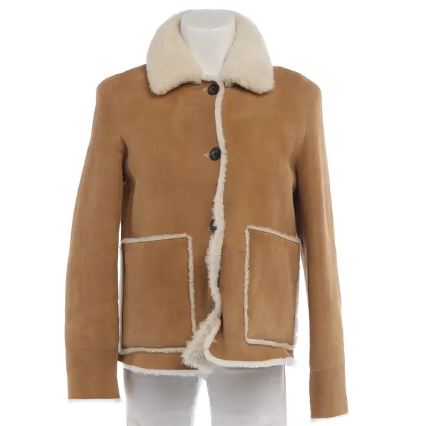 Reversible Jacket in Brown, Leather, Closed