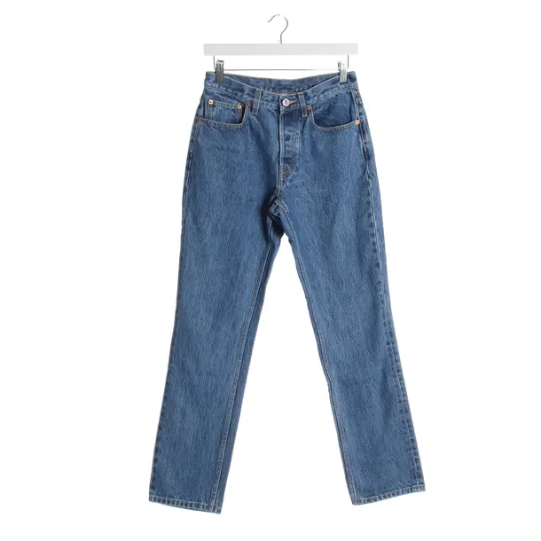 Jeans Straight Fit in Blau, Baumwolle, Vetements